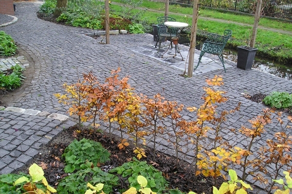 Bestrating van kasseien in Broek in Waterland